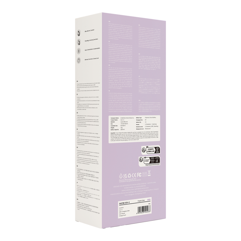 Svakom - Cici 2+ Vibrador calefactable para el punto G con cabezal flexible - Con control por app - Lila-Erotiekvoordeel.nl