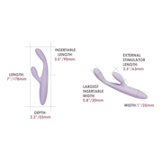 Svakom - Cici 2+ Vibrador G-Spot calefactable con cabezal flexible - Con control por app - Lila-Erotiekvoordeel.nl