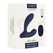 Svakom - Connexion Series Vick Neo 2 - Vibratore prostatico - Controllo tramite app - Blu scuro - Erotiekvoordeel.nl