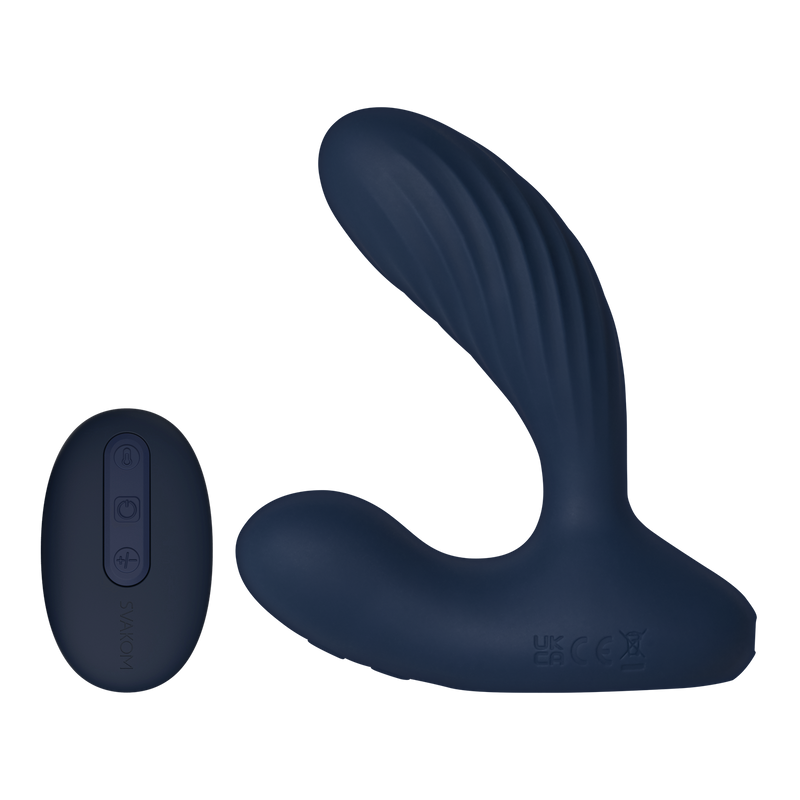 Svakom - Connexion Series Vick Neo 2 - Vibratore prostatico - Controllo tramite app - Blu scuro-Erotiekvoordeel.nl