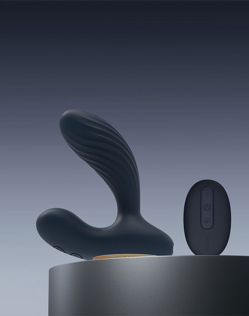 Svakom - Connexion Series Vick Neo 2 - Vibratore prostatico - Controllo tramite app - Blu scuro - Erotiekvoordeel.nl