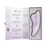 Svakom - DuoGlow – Stotende en Roterende Kralen Vibrator met Pulserende`Stimulator – Lila-Erotiekvoordeel.nl