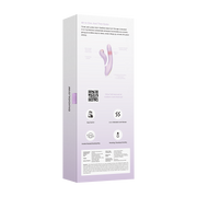 Svakom - DuoGlow – Stotende en Roterende Kralen Vibrator met Pulserende`Stimulator – Lila-Erotiekvoordeel.nl