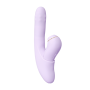Svakom - DuoGlow – Stotende en Roterende Kralen Vibrator met Pulserende`Stimulator – Lila-Erotiekvoordeel.nl