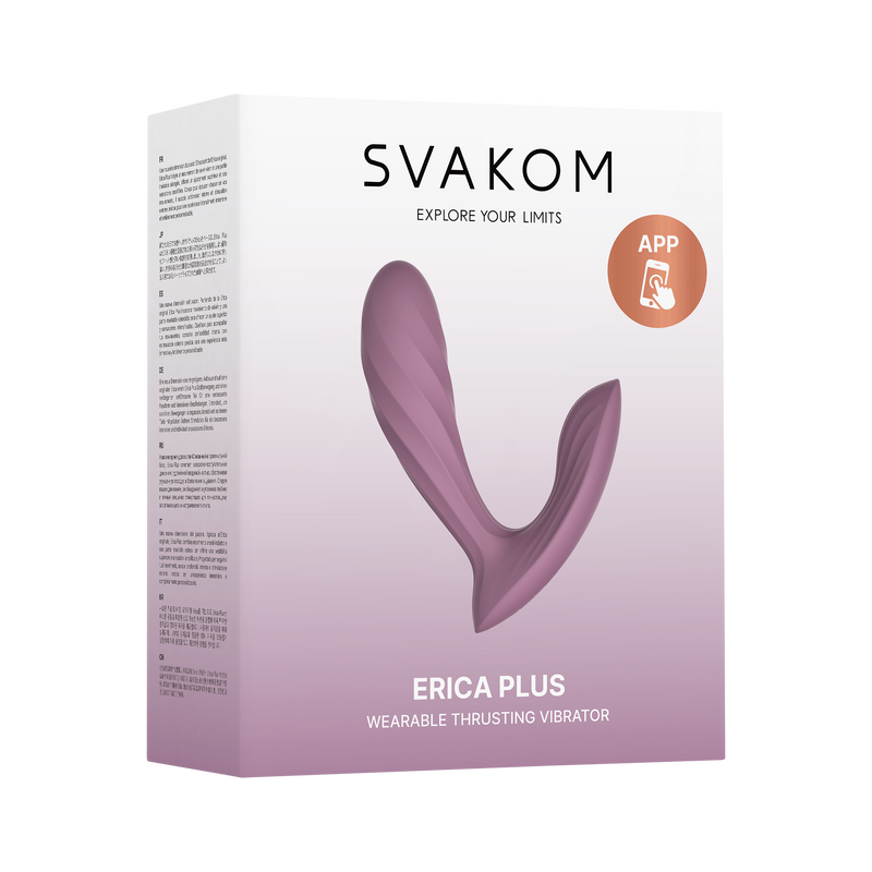 Svakom - Erica Plus - Höschenvibrator mit Stoßfunktion und App-Steuerung - Zwei Motoren - Hellrosa - Erotiekvoordeel.nl