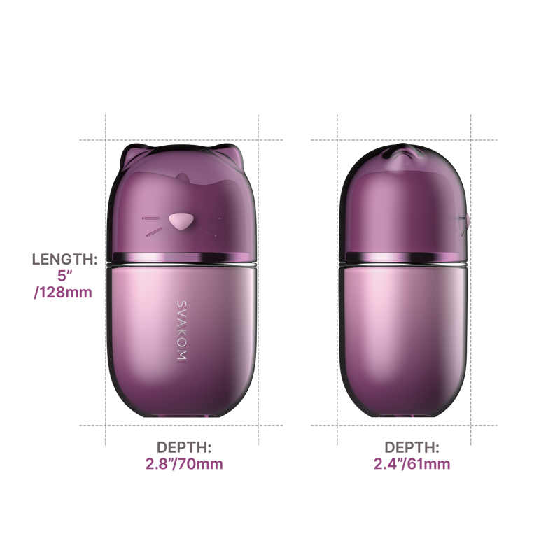 Svakom - Klitty - Licking & Sucking Clitoral Stimulator - Dusty Lavender-Erotiekvoordeel.nl\