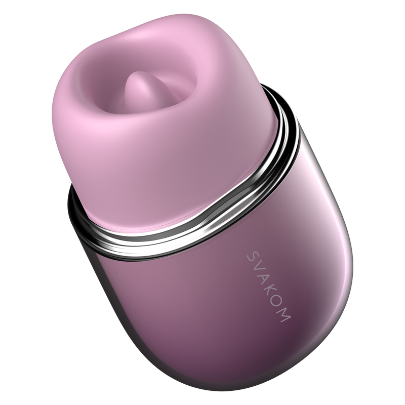 Svakom - Klitty - Licking & Sucking Clitoral Stimulator - Dusty Lavender-Erotiekvoordeel.nl