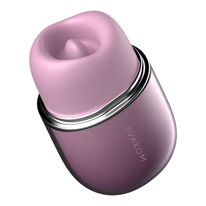 Svakom - Klitty - Licking & Sucking Clitoral Stimulator - Dusty Lavender-Erotiekvoordeel.nl\
