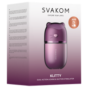 Svakom - Klitty - Licking & Sucking Clitoral Stimulator - Dusty Lavender-Erotiekvoordeel.nl\
