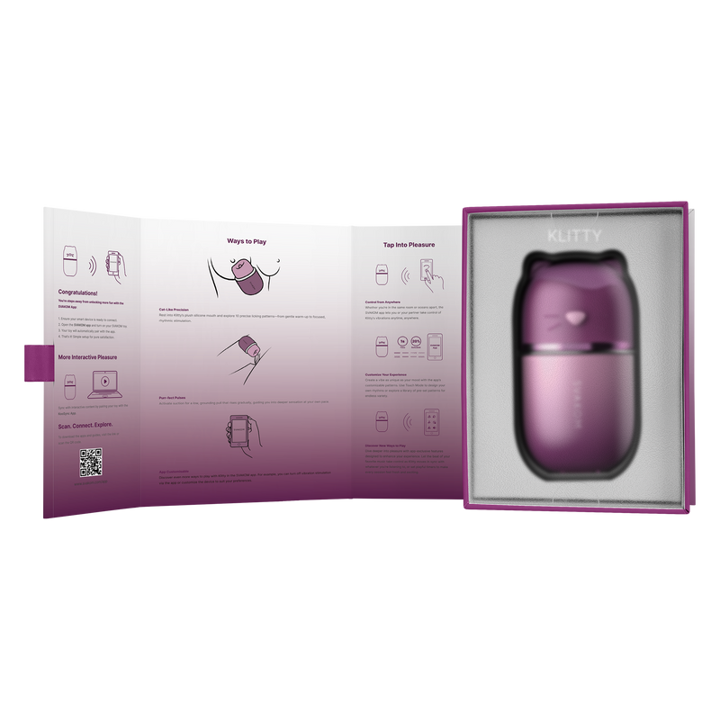Svakom - Klitty - Licking & Sucking Clitoral Stimulator - Dusty Lavender-Erotiekvoordeel.nl\