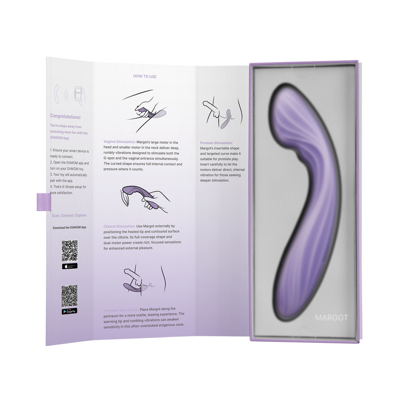 Svakom - Margot – G-spot Vibrator - Dual Motor - App Control – Lilac-Erotiekvoordeel.nl