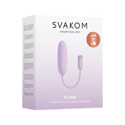 Svakom - Plume - Bullet Vibrator with Flexible Clitoral Teaser - Pastel Lilac-Erotiekvoordeel.nl
