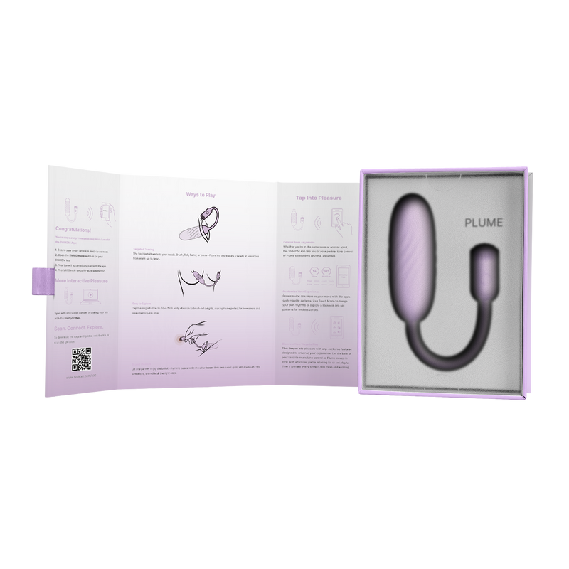 Svakom - Plume - Bullet Vibrator with Flexible Clitoral Teaser - Pastel Lilac-Erotiekvoordeel.nl