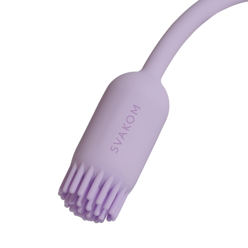 Svakom - Plume - Bullet Vibrator with Flexible Clitoral Teaser - Pastel Lilac-Erotiekvoordeel.nl