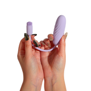 Svakom - Plume - Bullet Vibrator with Flexible Clitoral Teaser - Pastel Lilac-Erotiekvoordeel.nl