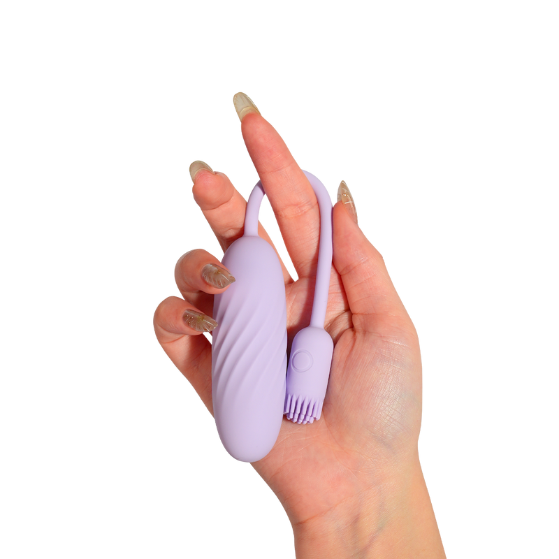 Svakom - Plume - Bullet Vibrator with Flexible Clitoral Teaser - Pastel Lilac-Erotiekvoordeel.nl