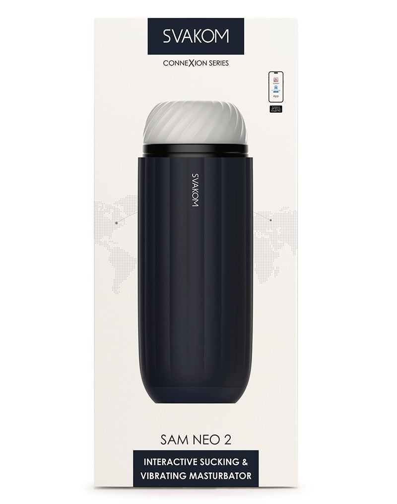 Svakom - Sam Neo 2 Connexion - Masturbatore interattivo - Simulatore di pompino con controllo tramite app - Erotiekvoordeel.nl
