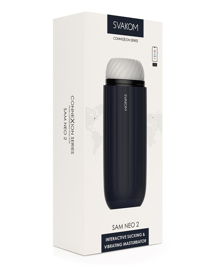 Svakom - Sam Neo 2 Connexion - Masturbatore interattivo - Simulatore di pompino con controllo tramite app - Erotiekvoordeel.nl