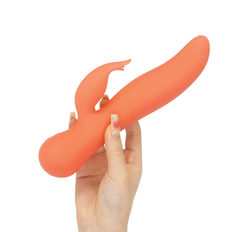 Swan - Blossom - Wibrator Typu Rabbit Z Podwójnym Działaniem - Pomarańczowy - Erotiekvoordeel.nl