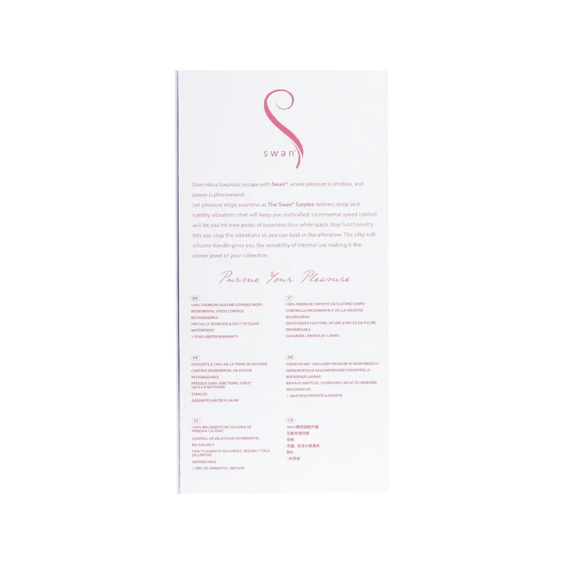 Swan - Sceptre - Doppelseitiger Stabvibrator - Rosa-Erotiekvoordeel.nl