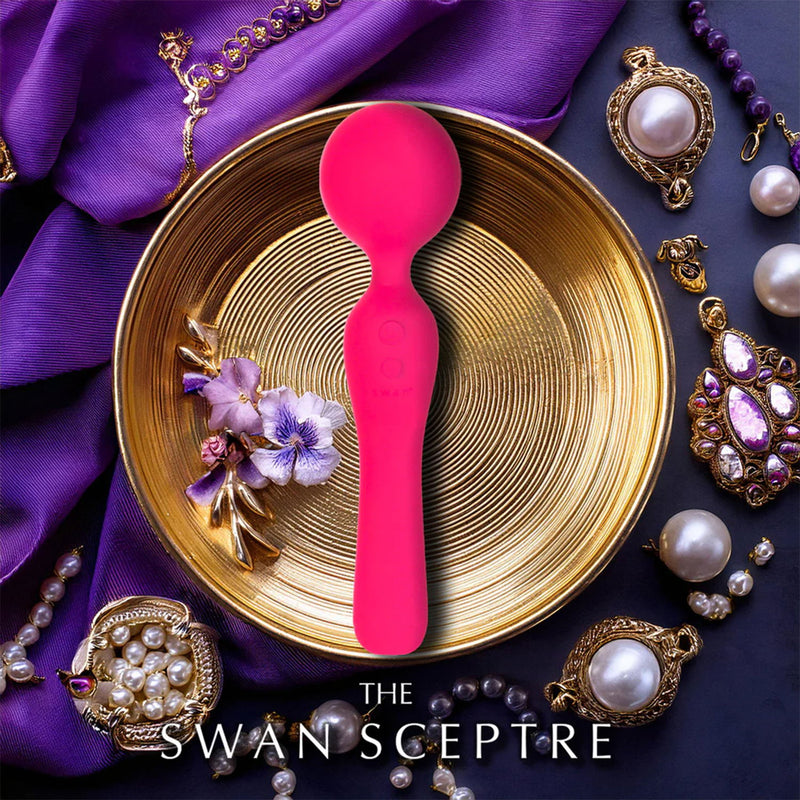 Swan - Sceptre - Doppelseitiger Stabvibrator - Rosa-Erotiekvoordeel.nl