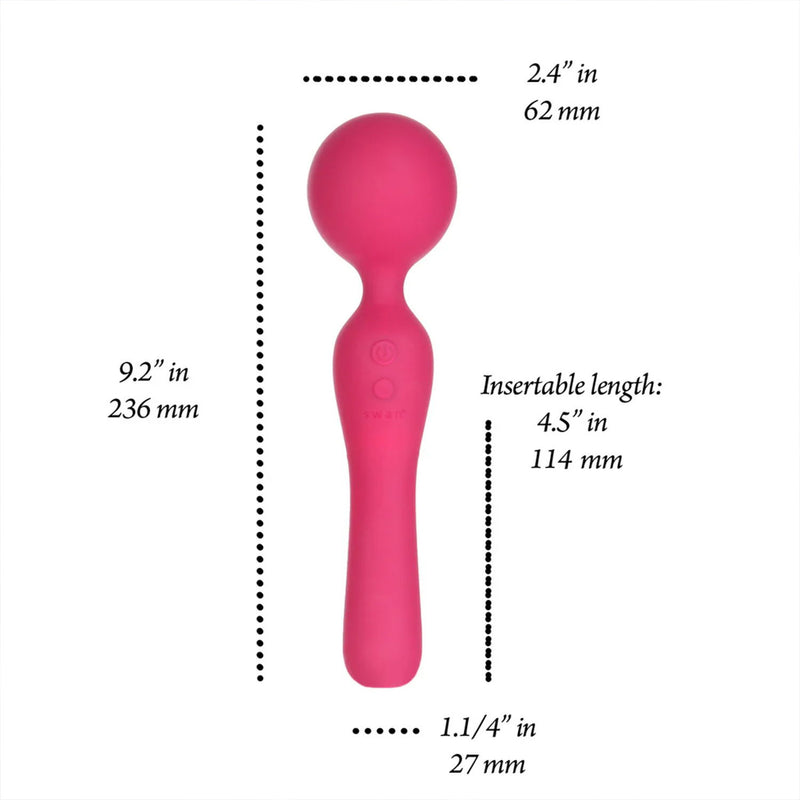 Swan - Sceptre - Doppelseitiger Stabvibrator - Rosa-Erotiekvoordeel.nl