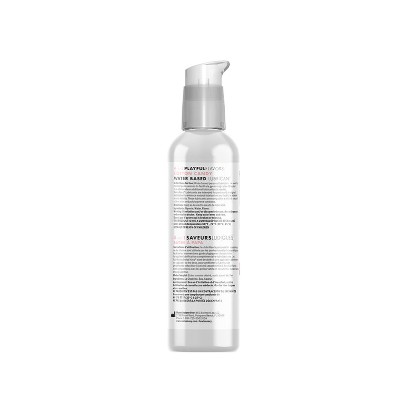 Swiss Navy - 4 in 1 Playful Flavors - Edible and Warming Lubricant and Massage Gel - Cotton Candy-Erotiekvoordeel.nl