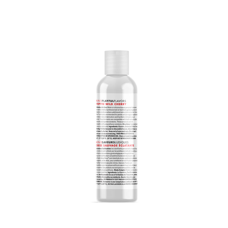 Swiss Navy - 4 in 1 Playful Flavors - Edible and Warming Lubricant and Massage - Poppin Wild Cherry-Erotiekvoordeel.nl