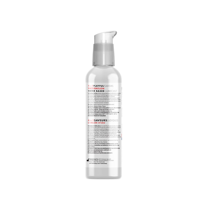 Swiss Navy - 4-in-1 Playful Flavors - Edible and Warming Lubricant and Massage Gel - Watermelon - Erotiekvoordeel.nl