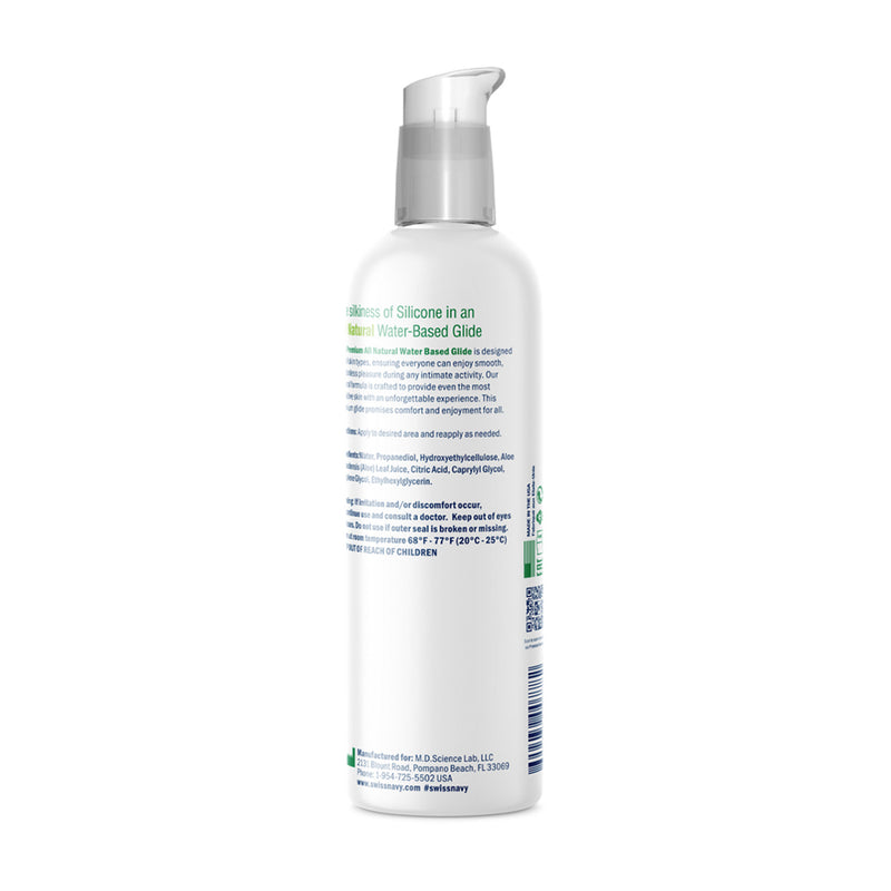 Swiss Navy Natural - Lubrificante a base d'acqua - Solo ingredienti naturali - Erotiekvoordeel.nl