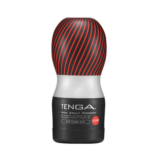 Tenga - Air Flow Cup Masturbator - Strong - Zwart-Erotiekvoordeel.nl