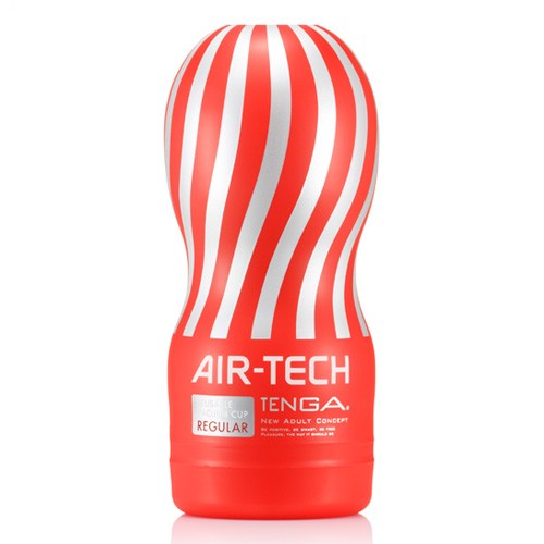 Tenga - Air-Tech Vacuum Cup Masturbator - Regular - Rood/Zilver-Erotiekvoordeel.nl