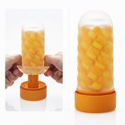 Tenga - Arte Weave Masturbator - Geel/Oranje-Erotiekvoordeel.nl