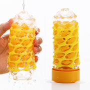 Tenga - Arte Weave Masturbator - Geel/Oranje-Erotiekvoordeel.nl