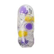 Tenga - Bobble Vacuum Cup Masturbator - Magic Marbles - Transparant/Paars/Geel-Erotiekvoordeel.nl