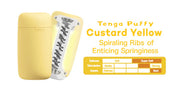 Tenga - Puffy Masturbator - Custard Yellow-Erotiekvoordeel.nl