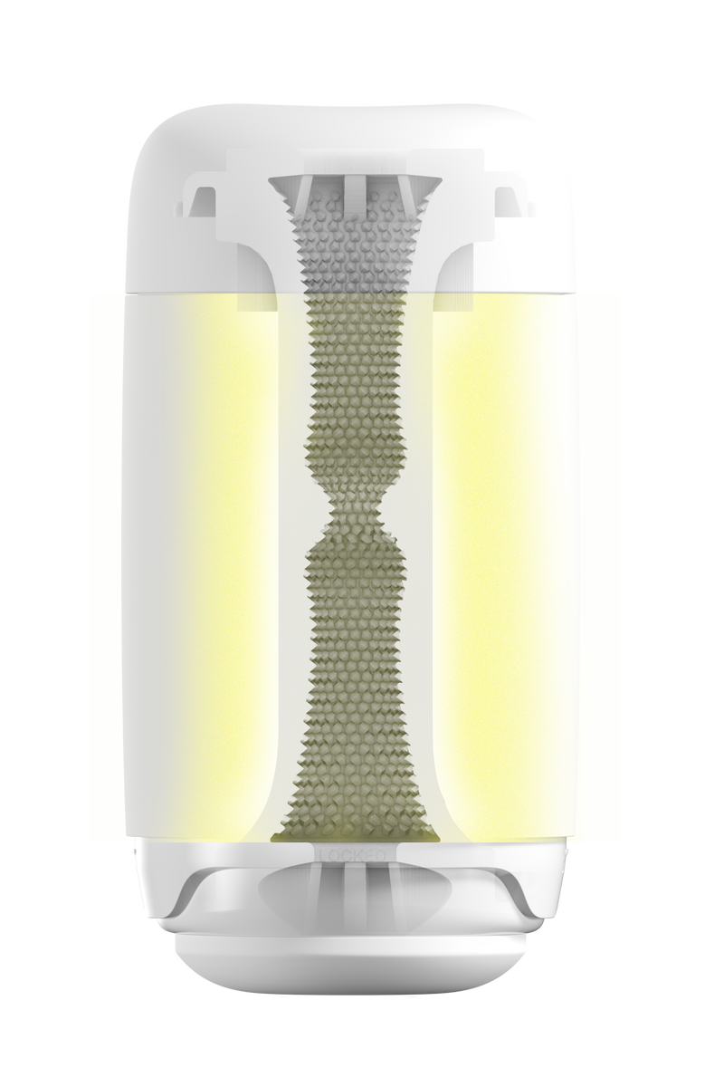 Tenga - Puffy Masturbator - Custard Yellow-Erotiekvoordeel.nl