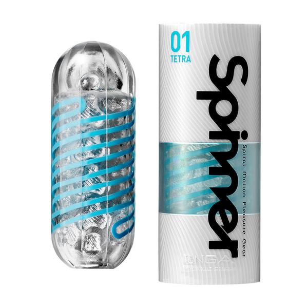 Tenga - Spinner 01 Tetra – Masturbator met Geometrische Tegels en Zachte Randjes-Erotiekvoordeel.nl