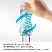Tenga - Spinner 02 Hexa Masturbator - Transparant/Oranje-Erotiekvoordeel.nl