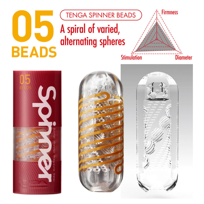 Tenga - Spinner Beads Masturbator - Transparant-Erotiekvoordeel.nl