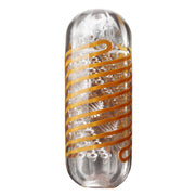 Tenga - Spinner 05 Beads Masturbator - Transparant/Oranje-Erotiekvoordeel.nl