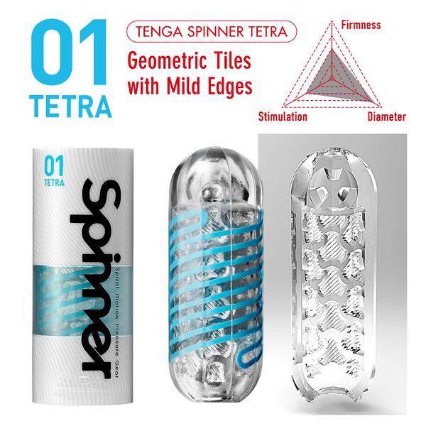 Tenga - Spinner Tetra Masturbator - Transparant-Erotiekvoordeel.nl