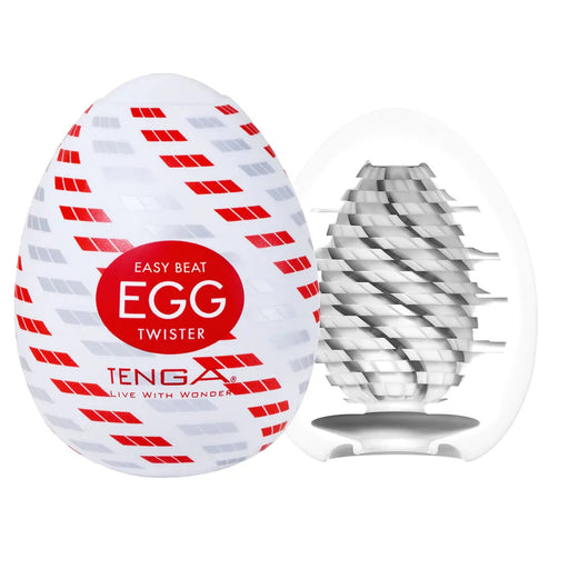 Tenga Twister Eggs 6er-Pack - Einweg-Masturbatoren mit Spiralstruktur - Erotiekvoordeel.nl