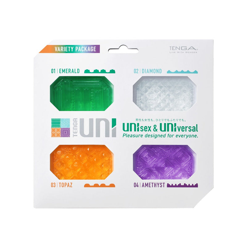 Tenga - Uni 1-4 - Unisex Stroker Variety Pack - 4 Stück - Multicolour - Erotiekvoordeel.nl
