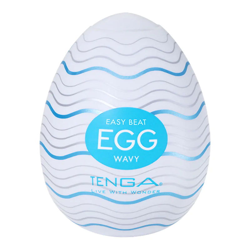 Tenga Wavy Eggs 6er-Pack - Masturbator-Set mit wellenförmigen Rippen - Erotiekvoordeel.nl