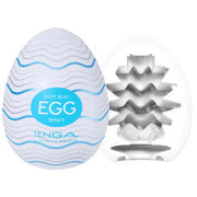 Tenga Wavy Eggs 6er-Pack - Masturbator-Set mit wellenförmigen Rippen - Erotiekvoordeel.nl