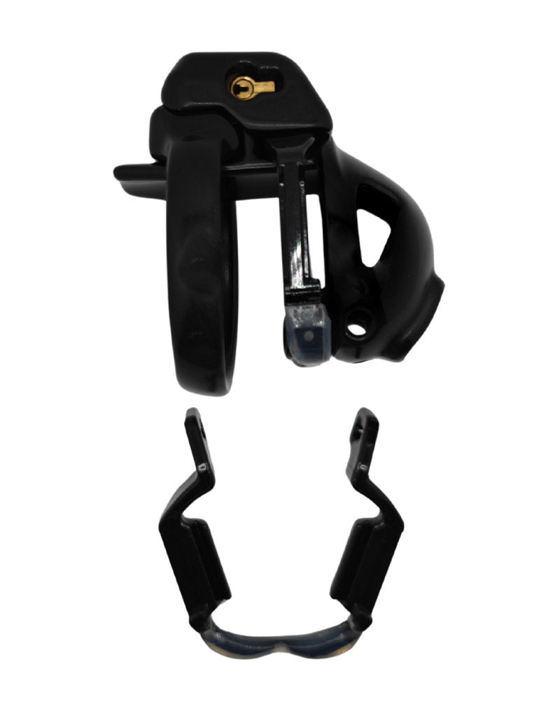 The Vice Mach 2 - Gabbia di castità Micro - Nera-Erotiekvoordeel.nl