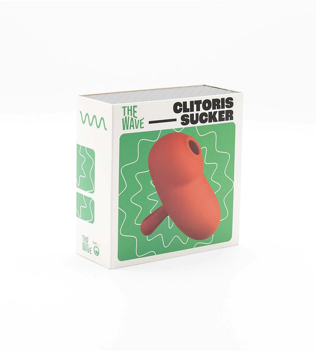 The Wave - Clitoris Sucker - Luchtdruk Vibrator met Handvat - Rood-Erotiekvoordeel.nl