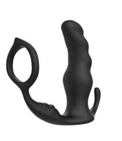 The Wave - Knight - Vibratore prostatico con telecomando - Nero-Erotiekvoordeel.nl