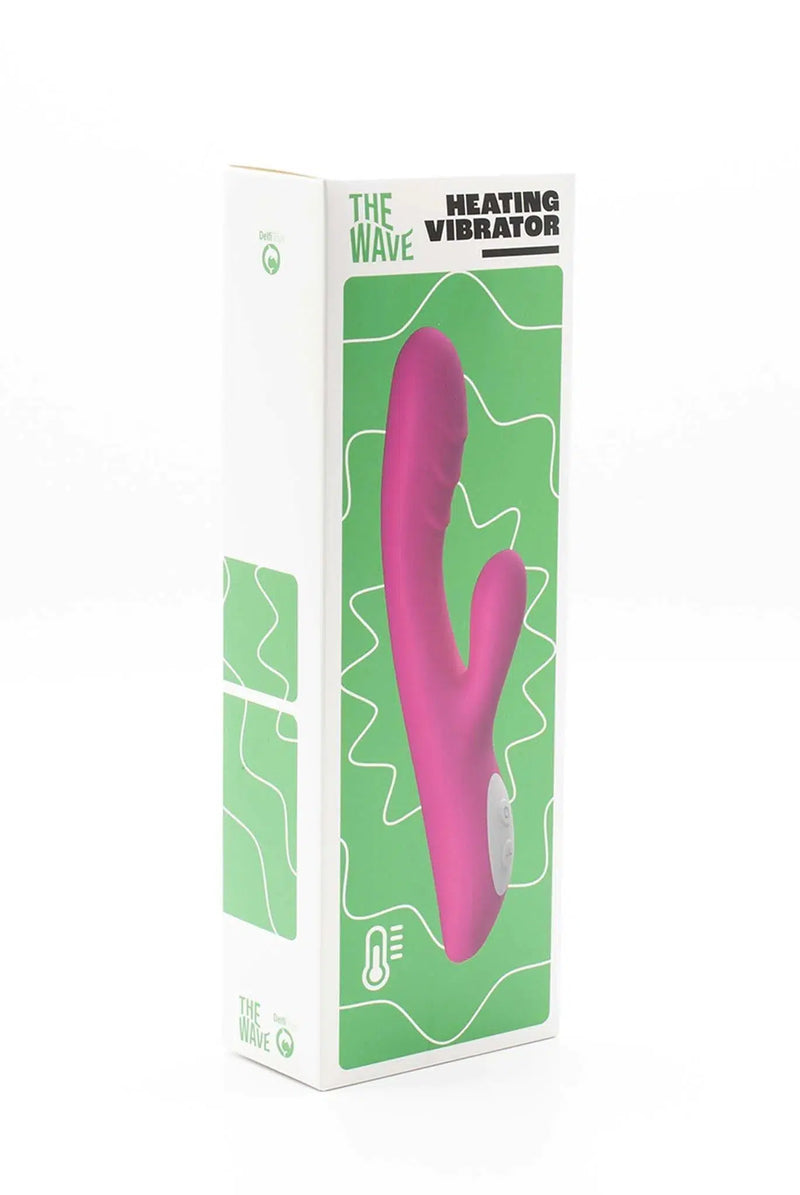 The Wave - Spark - Heated Rabbit Vibrator - Red-Erotiekvoordeel.nl